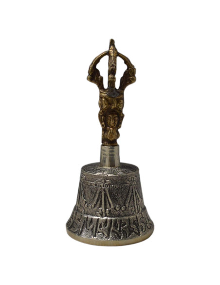 Campana de Mano Tibetana Dorje Vajra 10 cm - Hecha a Mano