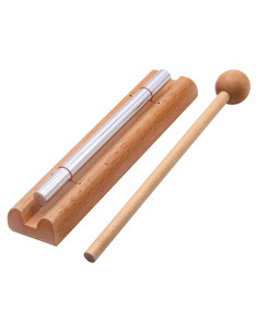 Campana de Meditación Ehome de Aluminio y Madera Cerezo