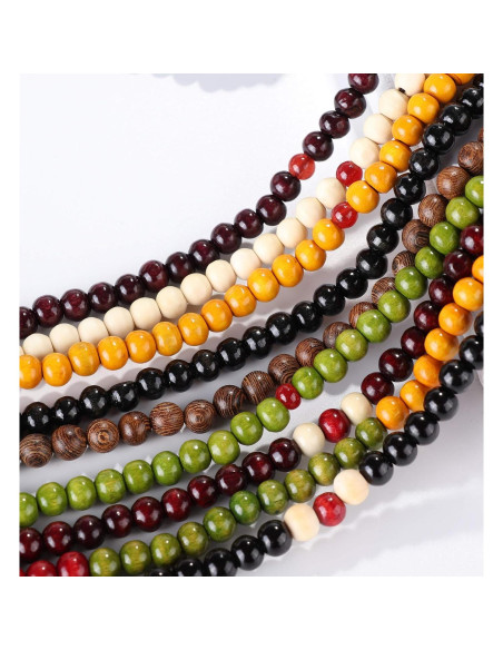 Conjunto de Pulseras de Cuentas Mala YADOCA 9 Piezas Sándalo Conjunto de Pulseras de Cuentas Mala YADOCA 9 Piezas Sándalo