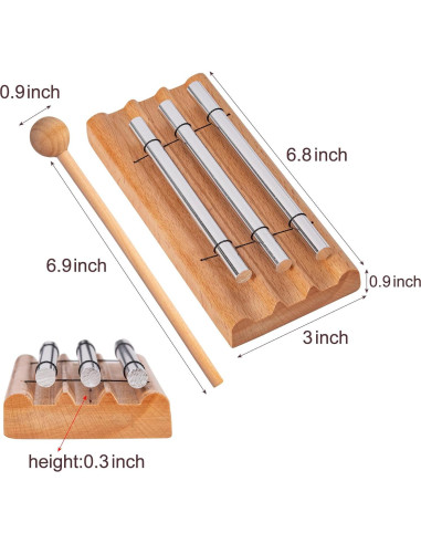 Campana de Tres Tonos Deekec para Meditación y Yoga