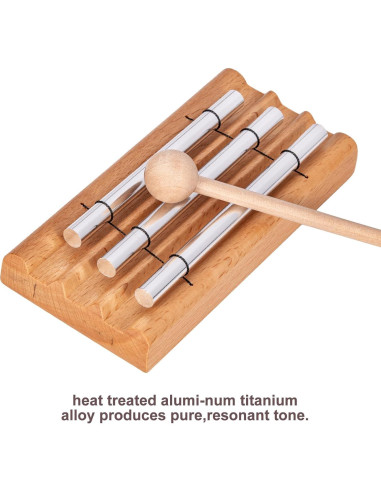 Campana de Tres Tonos Deekec para Meditación y Yoga