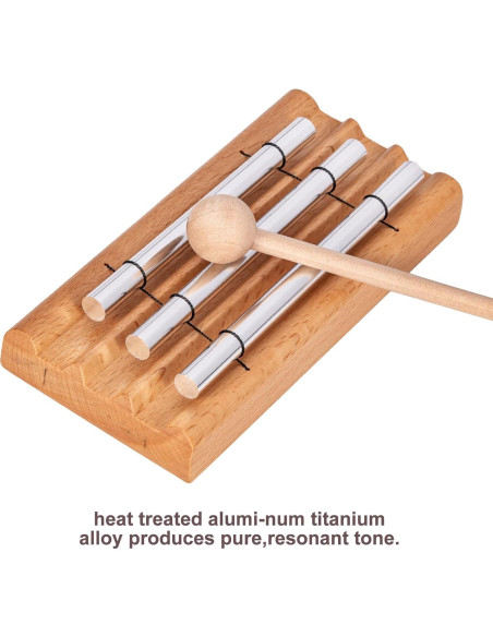 Campana de Tres Tonos Deekec para Meditación y Yoga Campana de Tres Tonos Deekec para Meditación y Yoga