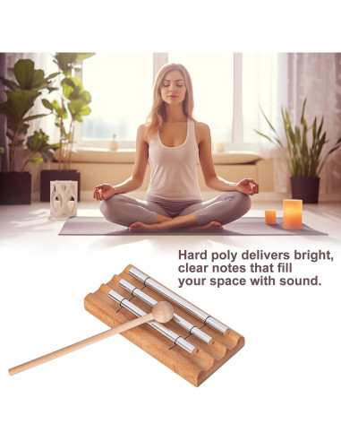 Campana de Tres Tonos Deekec para Meditación y Yoga