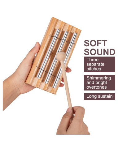 Campana de Tres Tonos Deekec para Meditación y Yoga