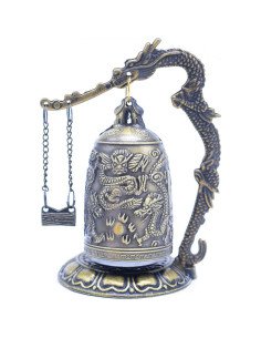Campana de Dragón Vintage CYRAN 12.7cm Decoración Feng Shui 2