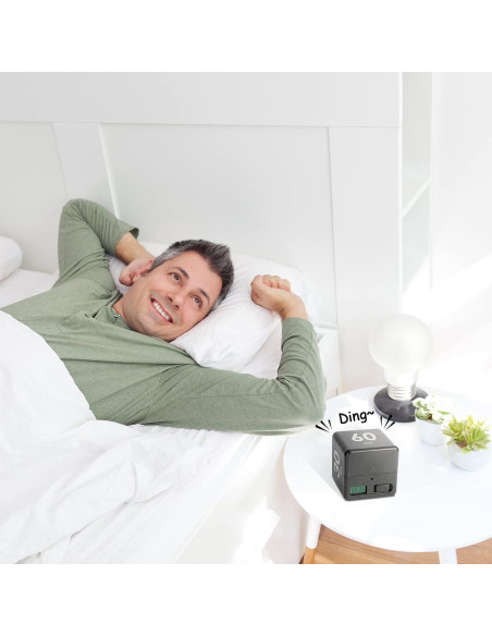 Temporizador Cubo Weewooday 15-20-30-60 Minutos Negro