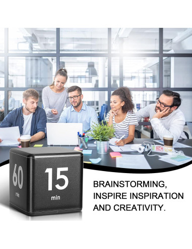 Temporizador Cubo Weewooday 15-20-30-60 Minutos Negro