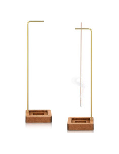 Soporte de Incienso Treela - 2 Juegos de Madera y Latón