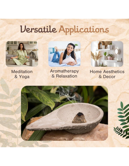 Sahumador Triangular Sagrada Madre - Incienso de Cemento 20x12x7.9cm