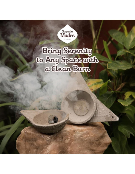 Sahumador Triangular Sagrada Madre - Incienso de Cemento 20x12x7.9cm