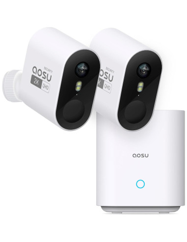 Kit AOSU 2K WirelessCam Pro 2 Cámaras + Cámara Puerta