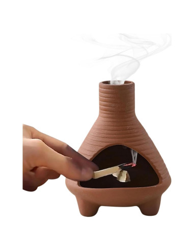 Soporte de Incienso de Cerámica TTSITG Hecho a Mano 11.5cm