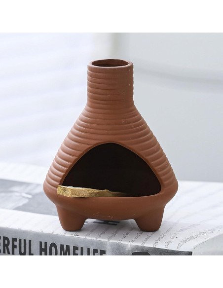 Soporte de Incienso de Cerámica TTSITG Hecho a Mano 11.5cm