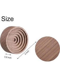 Difusor de Aceite Esencial de Madera NaYiissi Redondo 5x5 cm 2