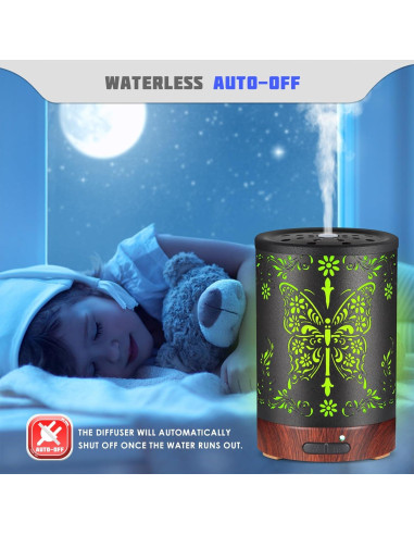 Difusor de Aceites Esenciales KOBODON 200ML con Luces LED
