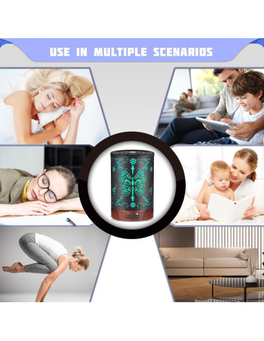 Difusor de Aceites Esenciales KOBODON 200ML con Luces LED