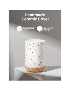 Difusor de Aceite Esencial InnoGear AD15-WR 150ml Cerámica Blanco 2