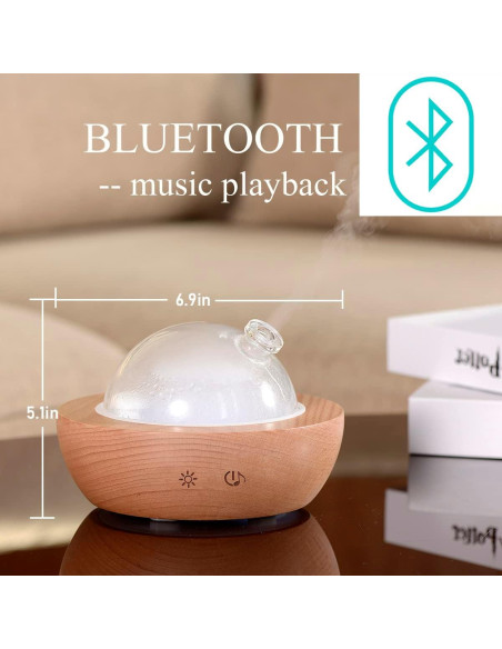 Difusor de Aceite Esencial KAKODA 3 en 1 con Altavoz Bluetooth