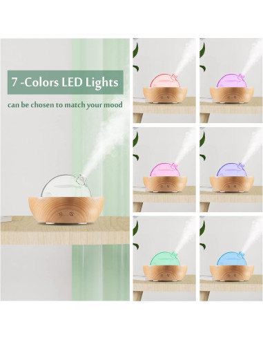 Difusor de Aceite Esencial KAKODA 3 en 1 con Altavoz Bluetooth