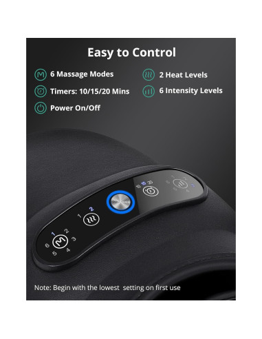 Masajeador de Mano Inalámbrico Medcursor con Calor 6 Modos