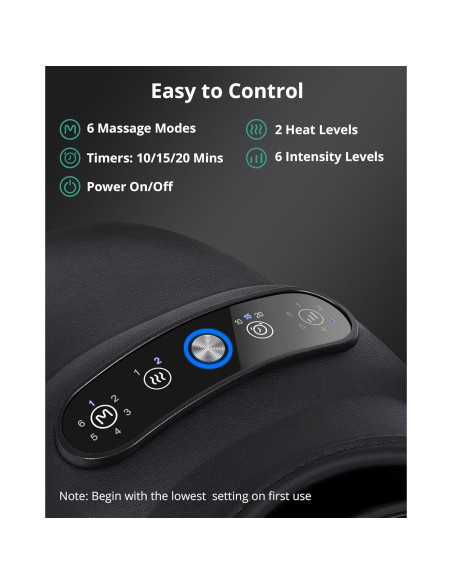 Masajeador de Mano Inalámbrico Medcursor con Calor 6 Modos