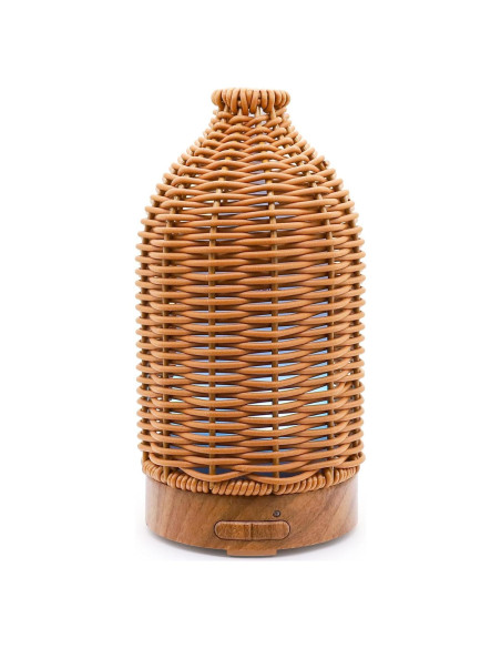 Difusor de Aceite Esencial Victoria Aroma 100ml Ratán LED 7 Colores