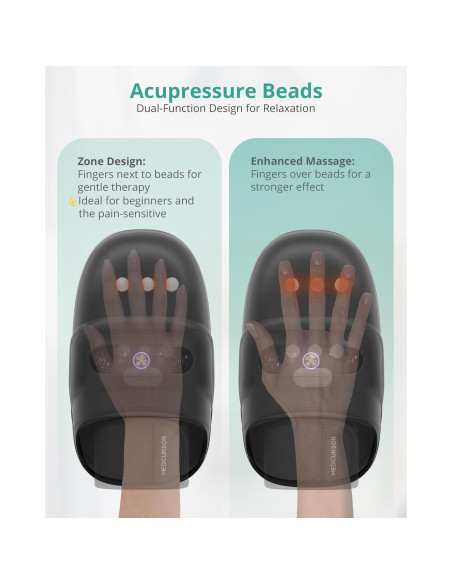 Masajeador de Mano Inalámbrico Medcursor con Calor 6 Modos