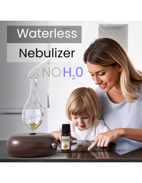 Nebulizador de Aceites Esenciales ArOmis - Vidrio y Madera 100ml