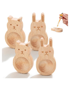 Difusor de Aceite Esencial SAMIQU - 4 Piezas Madera de Haya