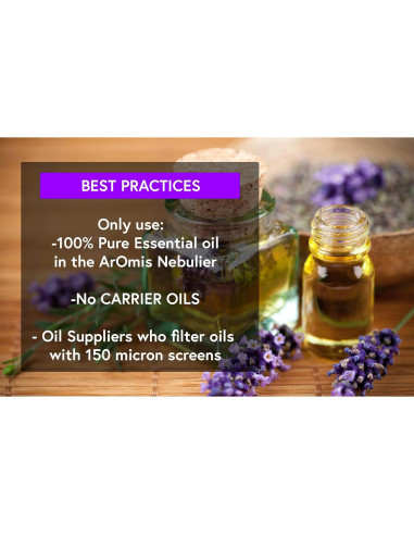Nebulizador de Aceites Esenciales ArOmis - Vidrio y Madera 100ml