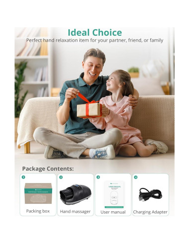 Masajeador de Mano Inalámbrico Medcursor con Calor 6 Modos