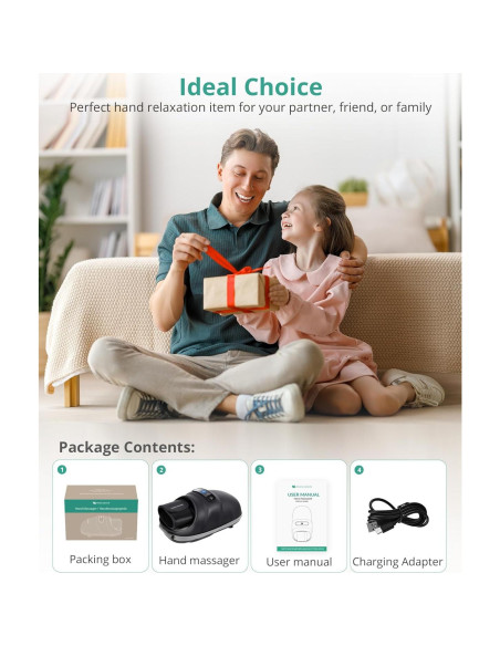 Masajeador de Mano Inalámbrico Medcursor con Calor 6 Modos