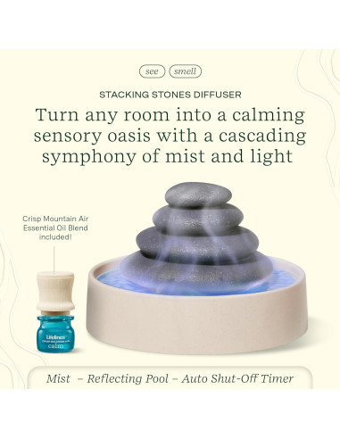 Difusor de Aromaterapia Lifelines Stacking Stones - Niebla Calmante