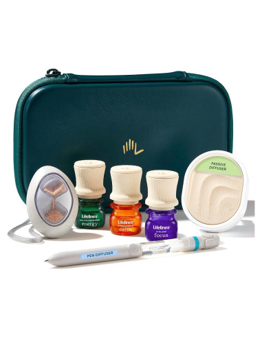Conjunto de Viaje Esenciales Sensoriales Lifelines - Difusor y Aceites