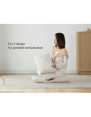 Cojín de Meditación 2 en 1 Halotribe Almohada y Zabuton 50x70cm