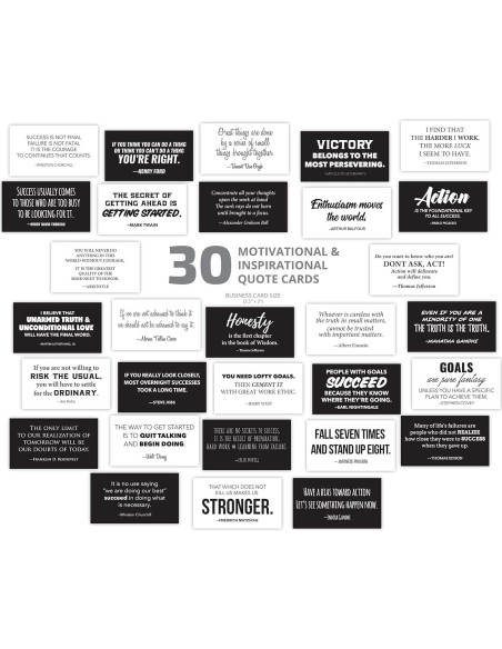 Tarjetas Motivacionales FOCUS AND ZEAL - 30 pcs Inspiradoras Tarjetas Motivacionales FOCUS AND ZEAL - 30 pcs Inspiradoras