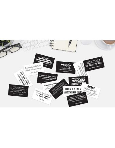Tarjetas Motivacionales FOCUS AND ZEAL - 30 pcs Inspiradoras