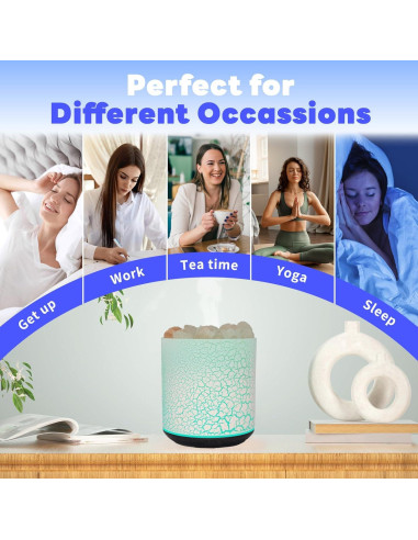 Difusor de Aceites Esenciales Otheya 400ml Lámpara de Sal