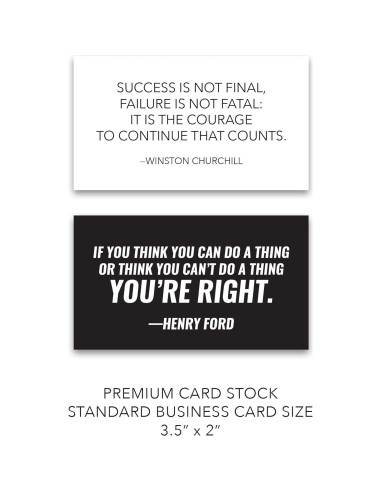 Tarjetas Motivacionales FOCUS AND ZEAL - 30 pcs Inspiradoras