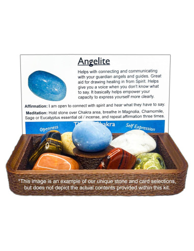 Kit de Altar de Sanación de Chakra Portátil 19 Piezas