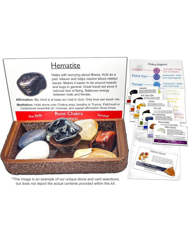 Kit de Altar de Sanación de Chakra Portátil 19 Piezas