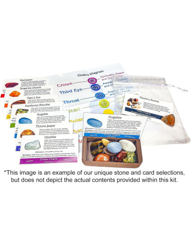 Kit de Altar de Sanación de Chakra Portátil 19 Piezas