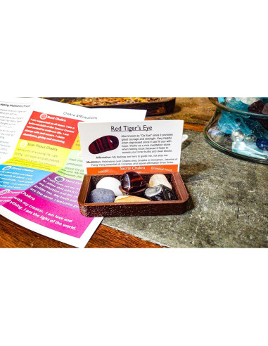 Kit de Altar de Sanación de Chakra Portátil 19 Piezas