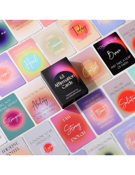 Tarjetas de Afirmación Positiva Familavida - 63 Unidades