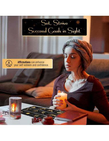 Tarjetas de Afirmaciones Positivas Hihealer - 52 Tarjetas Motivacionales