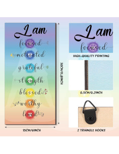 Decoración de Pared Chakra Blulu 30x15 cm Madera Motivacional 2