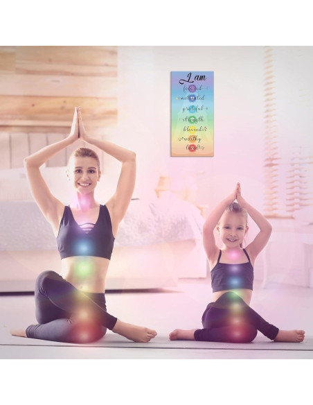 Decoración de Pared Chakra Blulu 30x15 cm Madera Motivacional