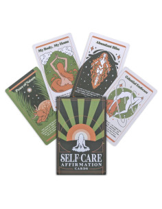 Cartas de Afirmación de Cuidado Personal Purple Canyon - 52 Cartas
