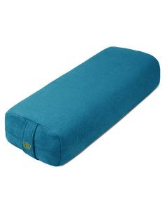 Almohada Bolster de Yoga Florensi - Terciopelo Azul 66x27.9 cm