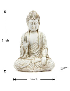 Estatua de Buda Leekung 12.7x7.6x17.8cm Decoración Zen 2